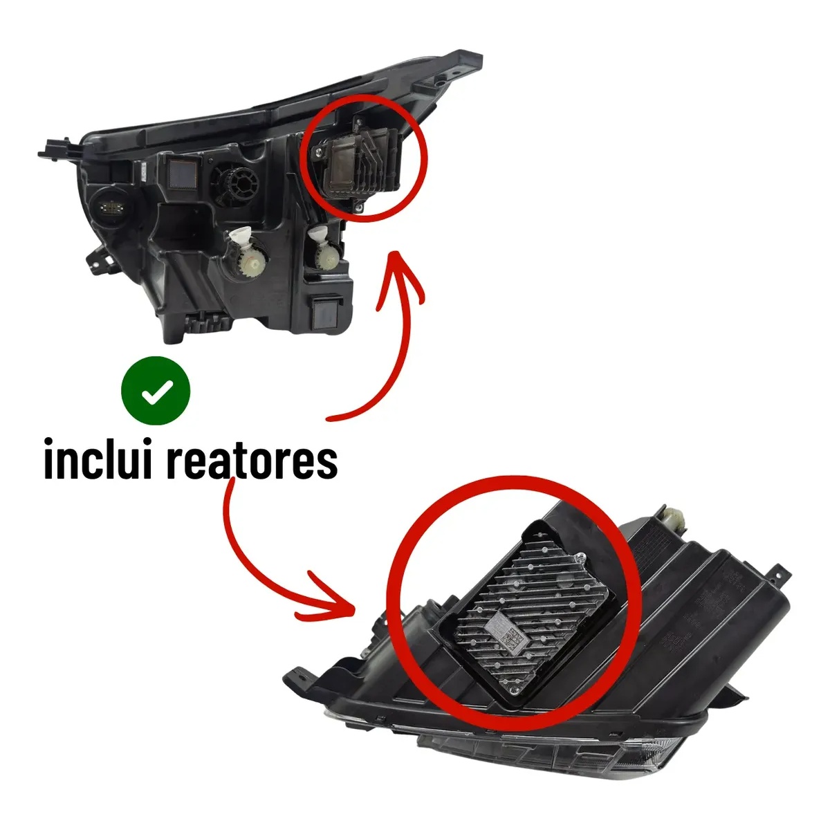 Farol Direito Spin 2025/2026 Original com Led trocado - Imagem 3