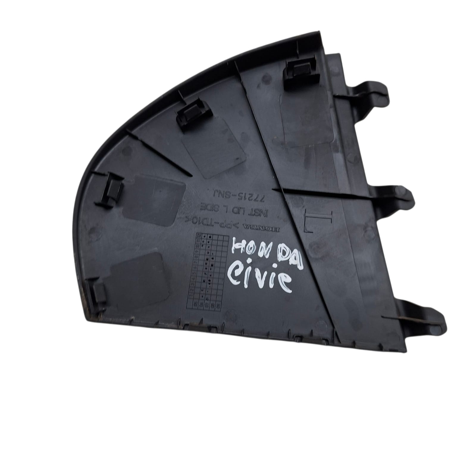 Moldura Lado Esquerdo Painel Honda Civic 77215snj Preto - Imagem 3