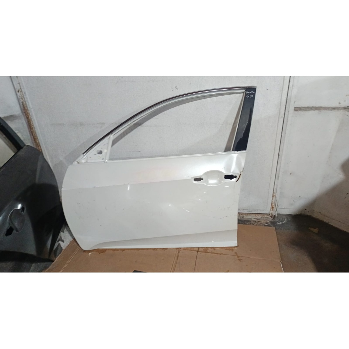 Porta Dianteira Esquerda Honda Civic G10 Com Detalhe Pequeno Dianteira Esquerdo Branco - Imagem 4