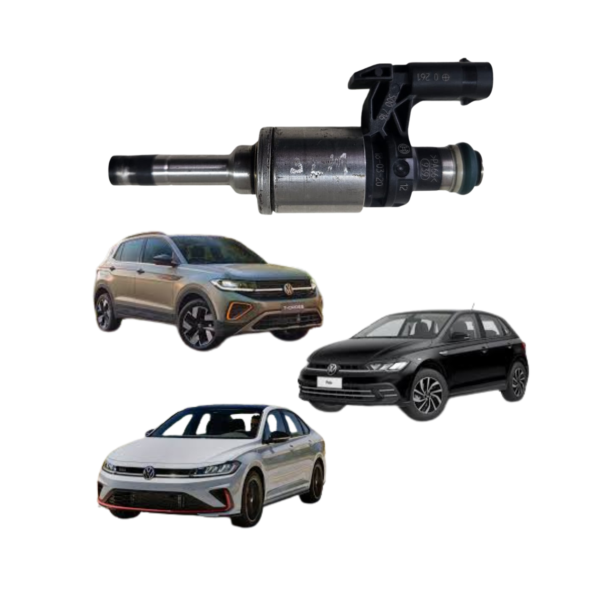 BICO INJETOR VW TSI UP / TCROSS / POLO 2015/2020 IN.