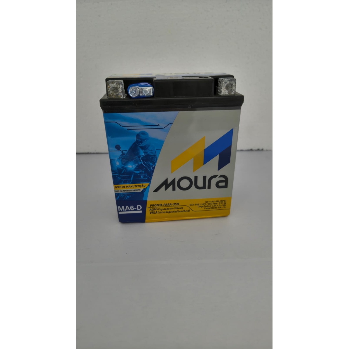 Bateria Moura 12V 6Ah MA6-D - Imagem 1