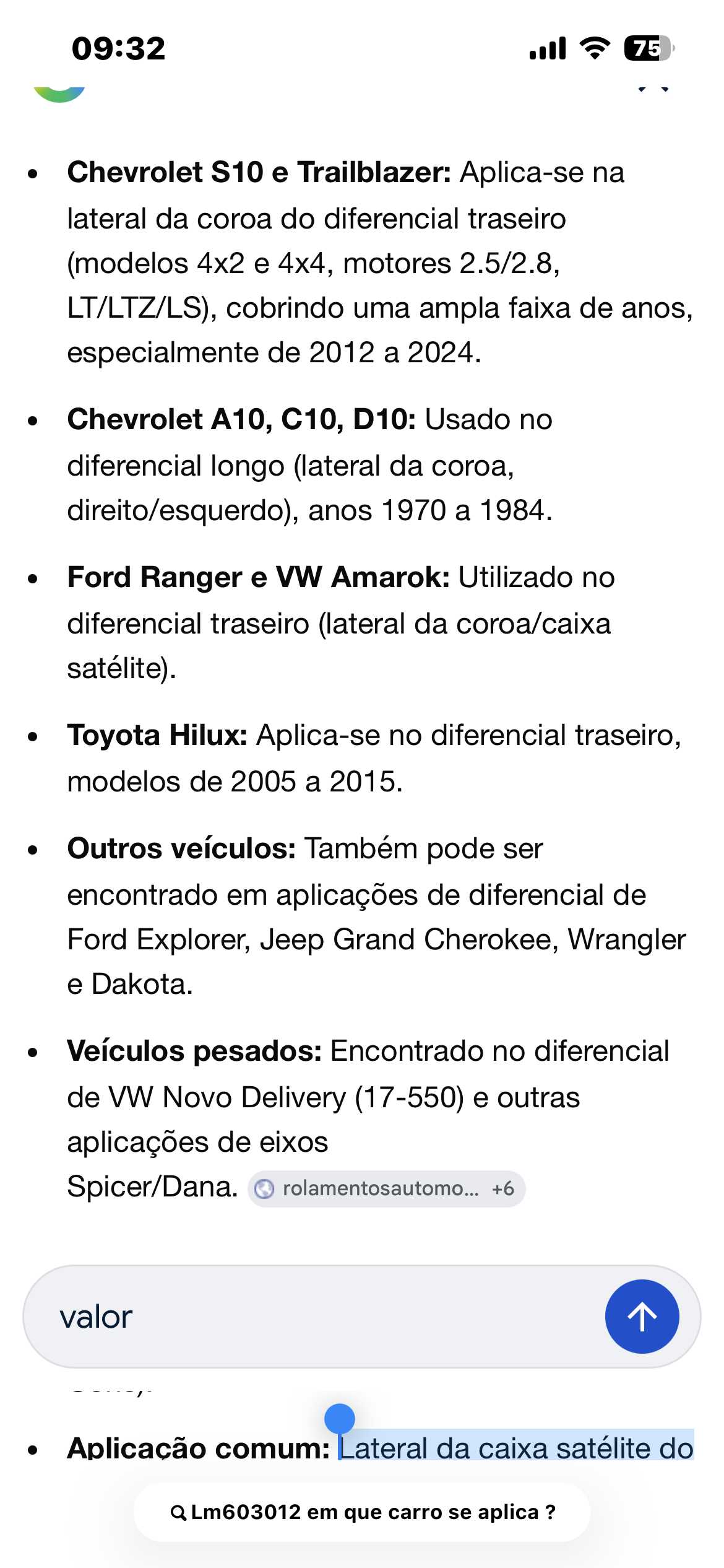 Rolamento diferencial traseiro - Imagem 2