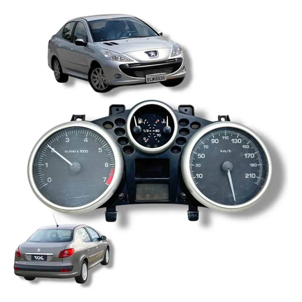 Painel Instrumento Central Peugeot Passion 207 1.6 2008/2011