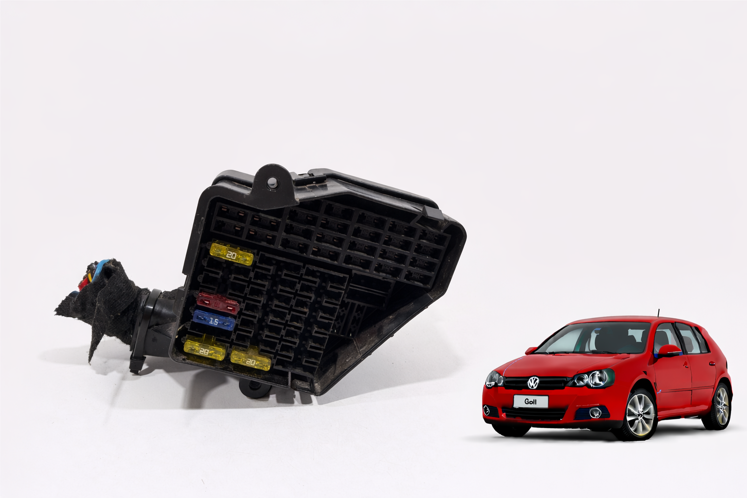 Caixa Fusível Vw Golf 1.6 8v C/abs Sportline 8D1941824 - Imagem 1