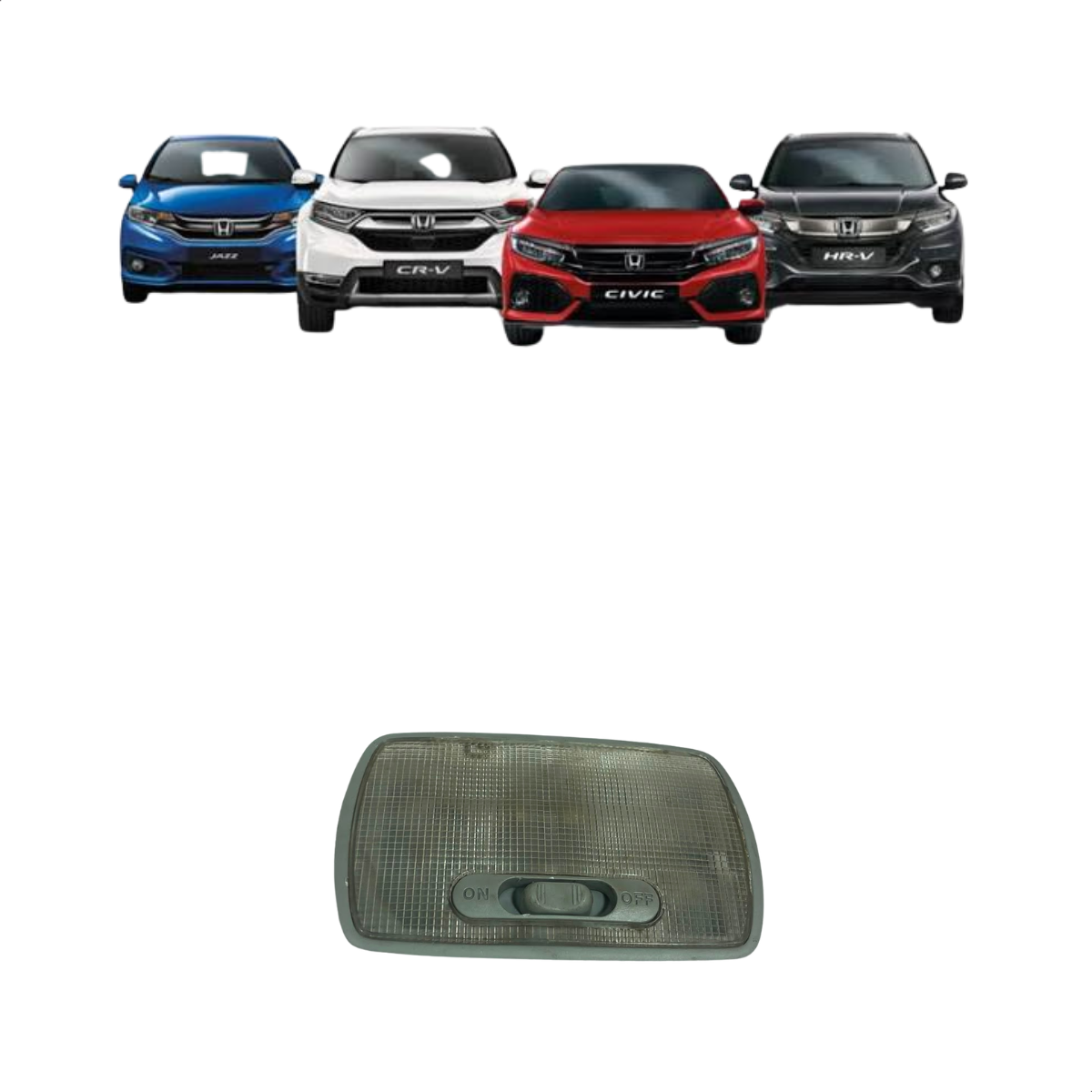 LUZ TETO CORTESIA HONDA US. (CINZA CLARO)