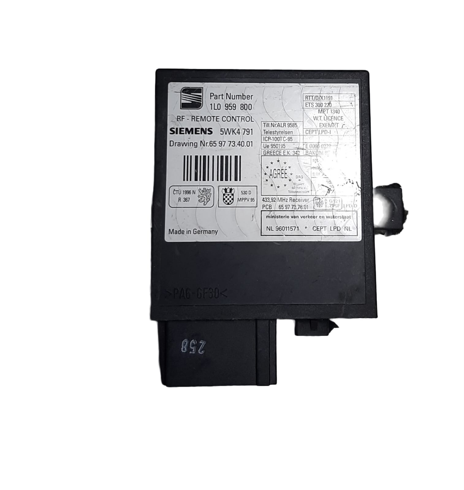MODULO CONTROLE ALARME POLO CLASSIC 95/01