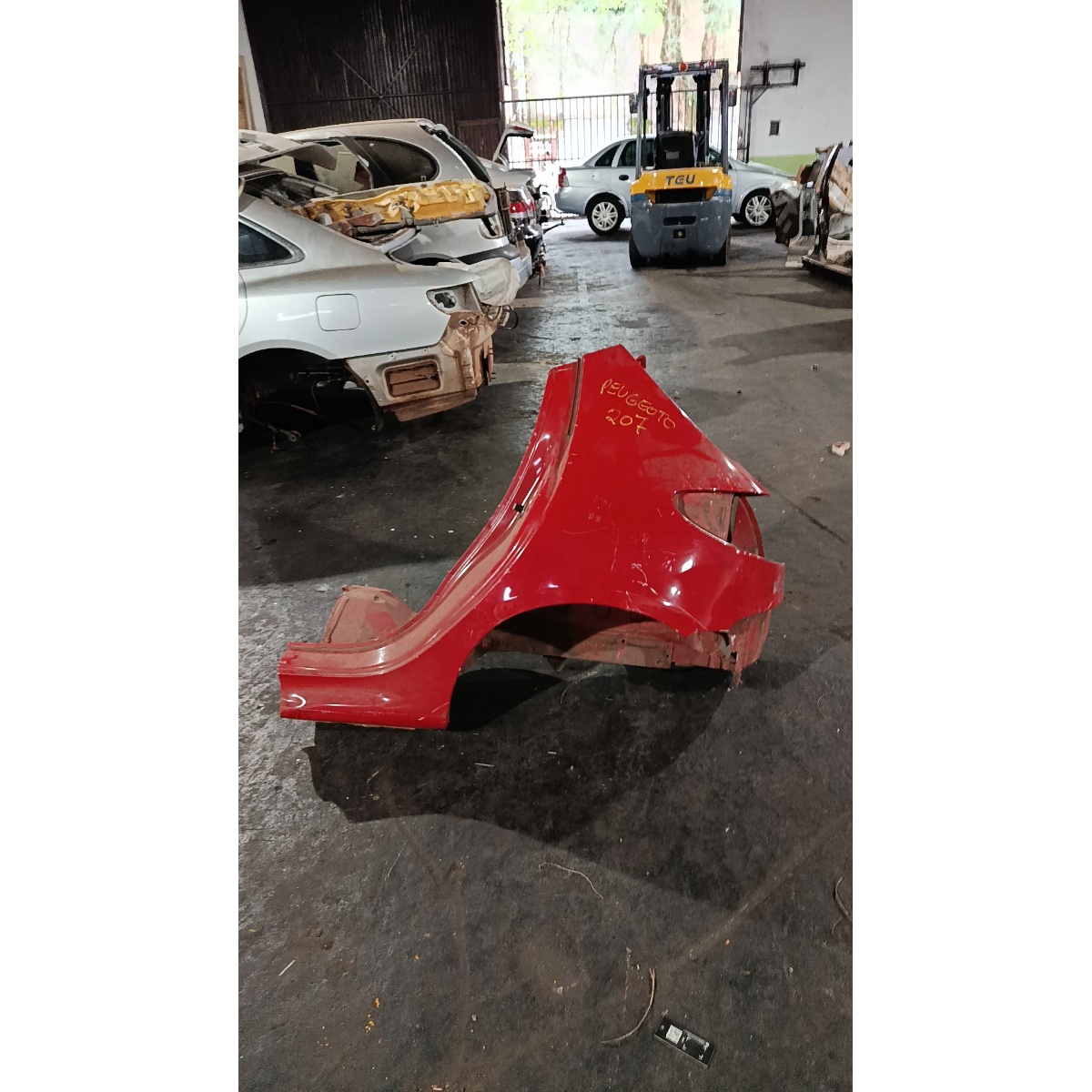 CORTE LATERAL ESQUERDA PEUGEOT 207