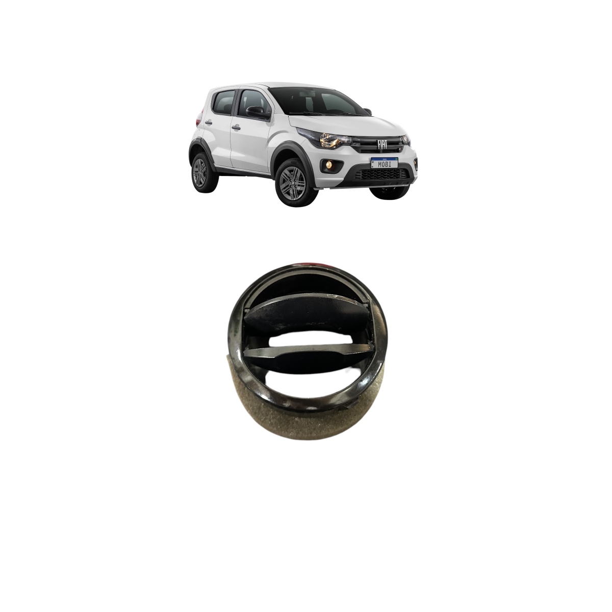 Difusor Saída De Ar Lateral Fiat Mobi 2015 A 2022 - Imagem 6