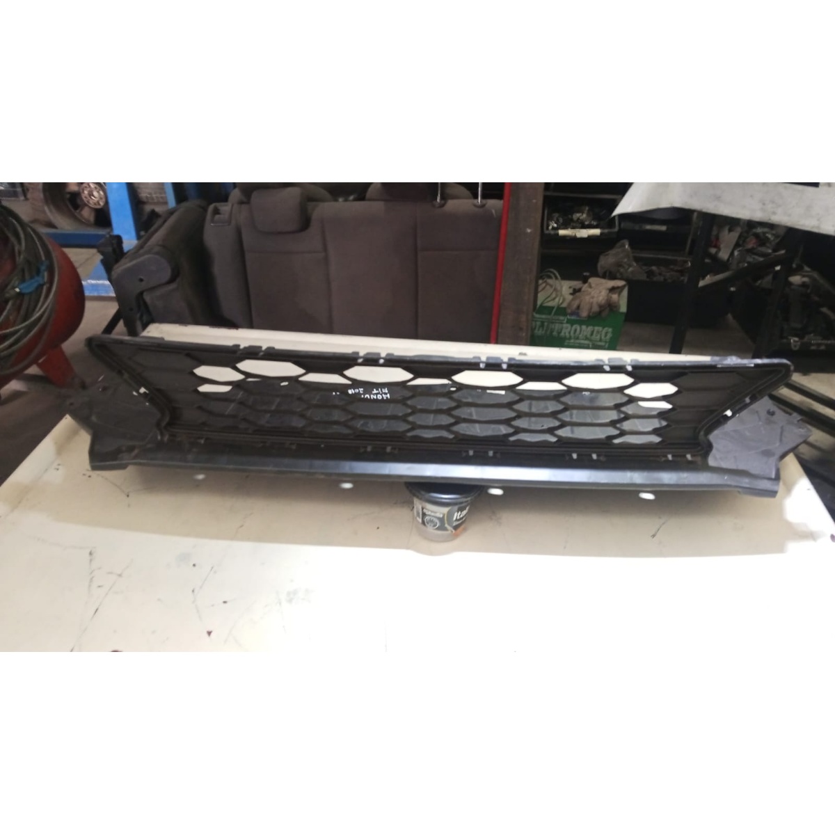 Grade Parachoque Dianteiro Honda Fit 2015 A 2019 Preto Mate - Imagem 2