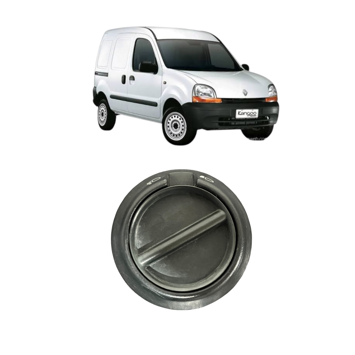 Botão Regulagem Farol Renault Kangoo 01-03 7700308729 (m
