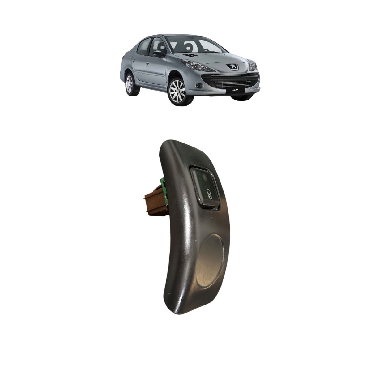 Botão Trava Destrava Peugeot 207 206 2005 A 2013 - Imagem 2