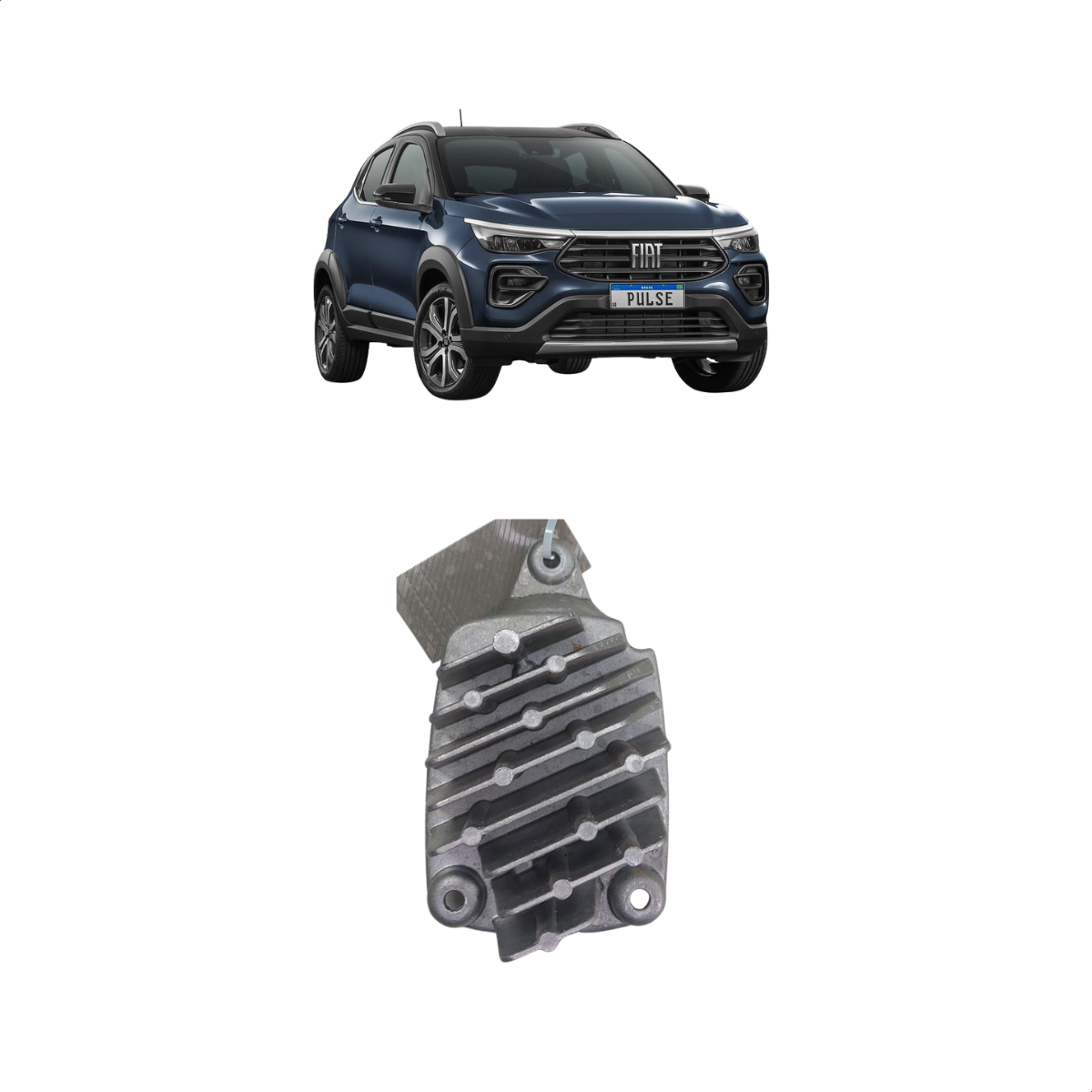REATOR FAROL ESQUERDO FIAT PULSE FASTBACK 2021/2024 IN.