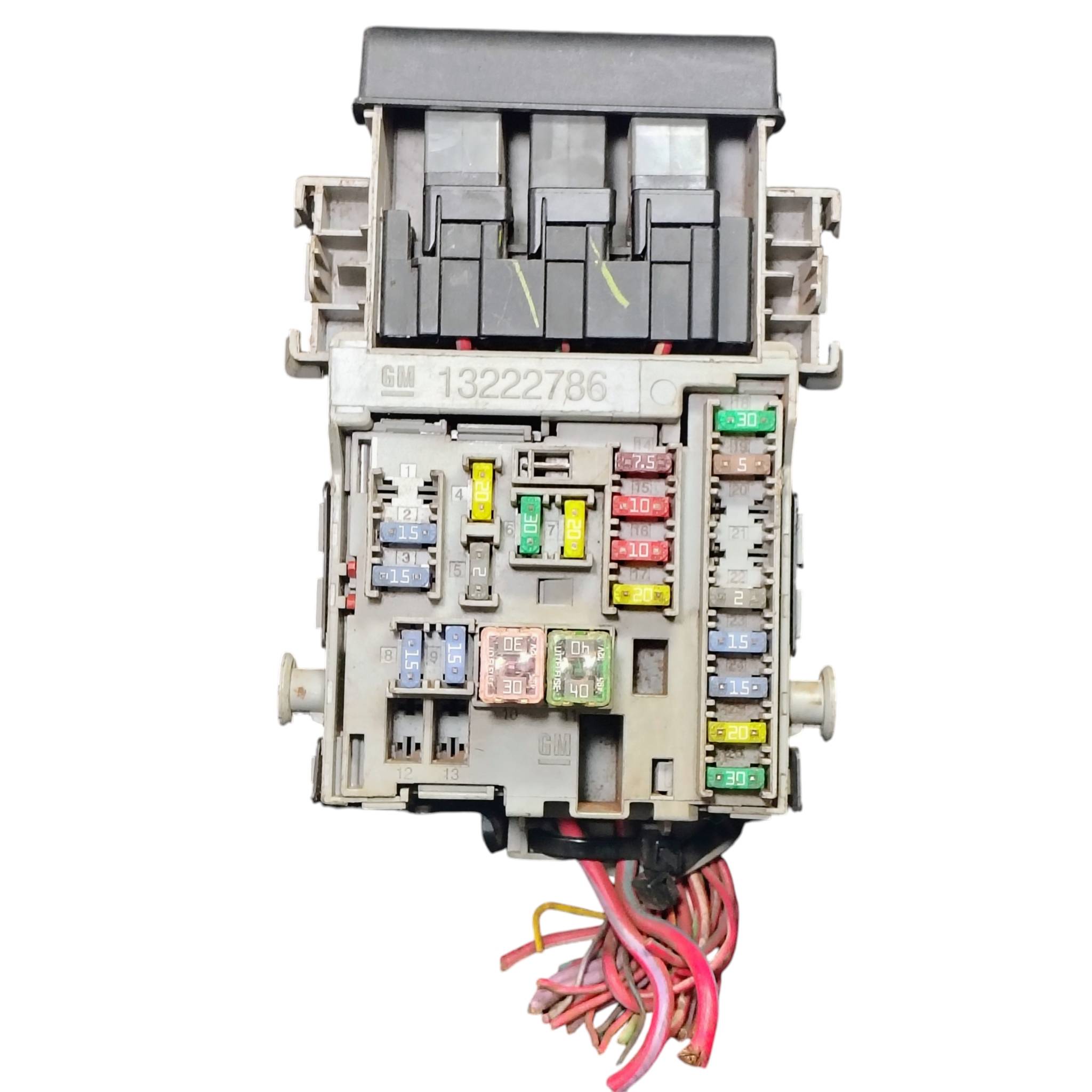 CAIXA FUSÍVEL INTERNA CRUZE S10 2011 2016 ORIGINAL 13222786