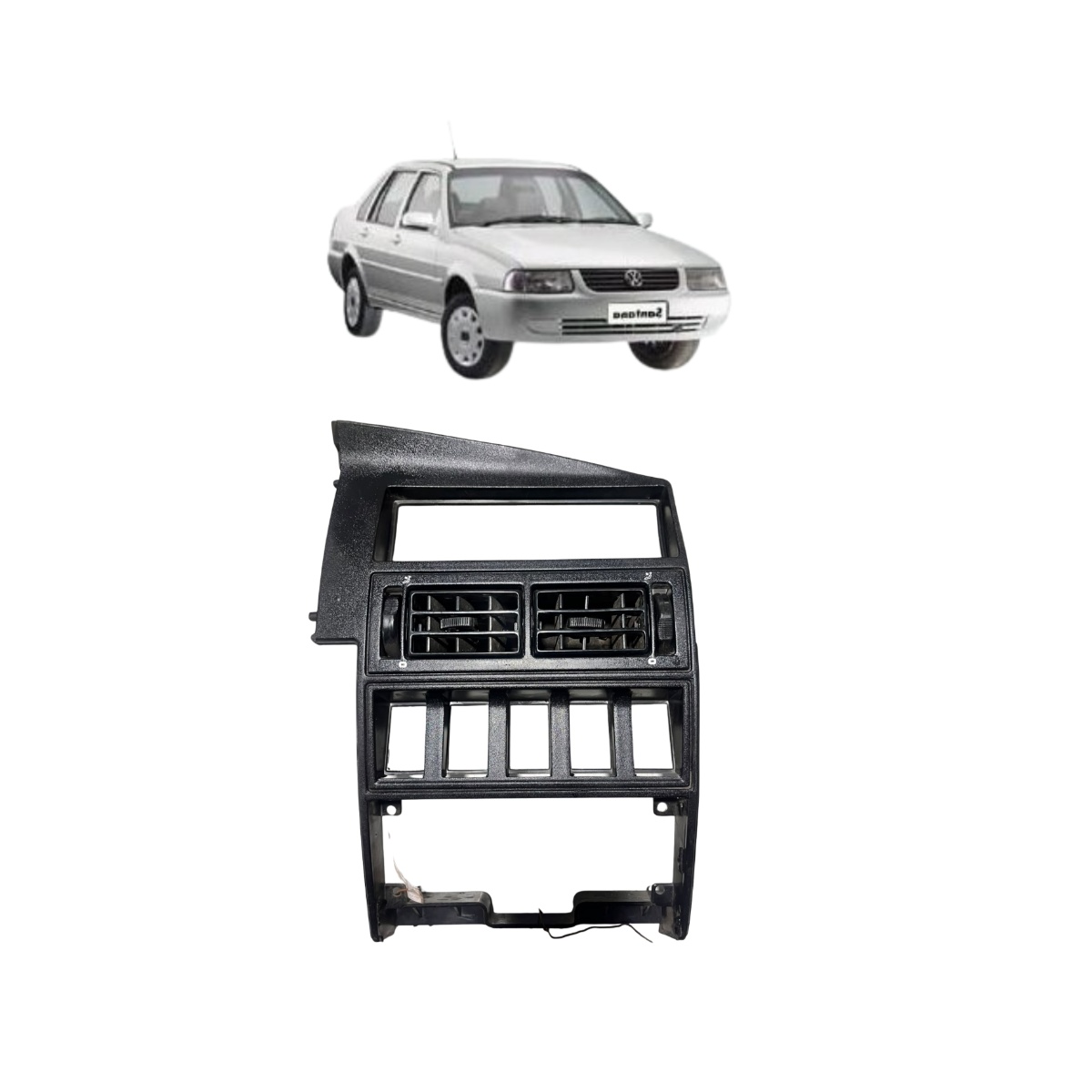 MOLDURA PAINEL CENTRAL VOLKSWAGEN SANTANA 2000 2006 - Imagem 1