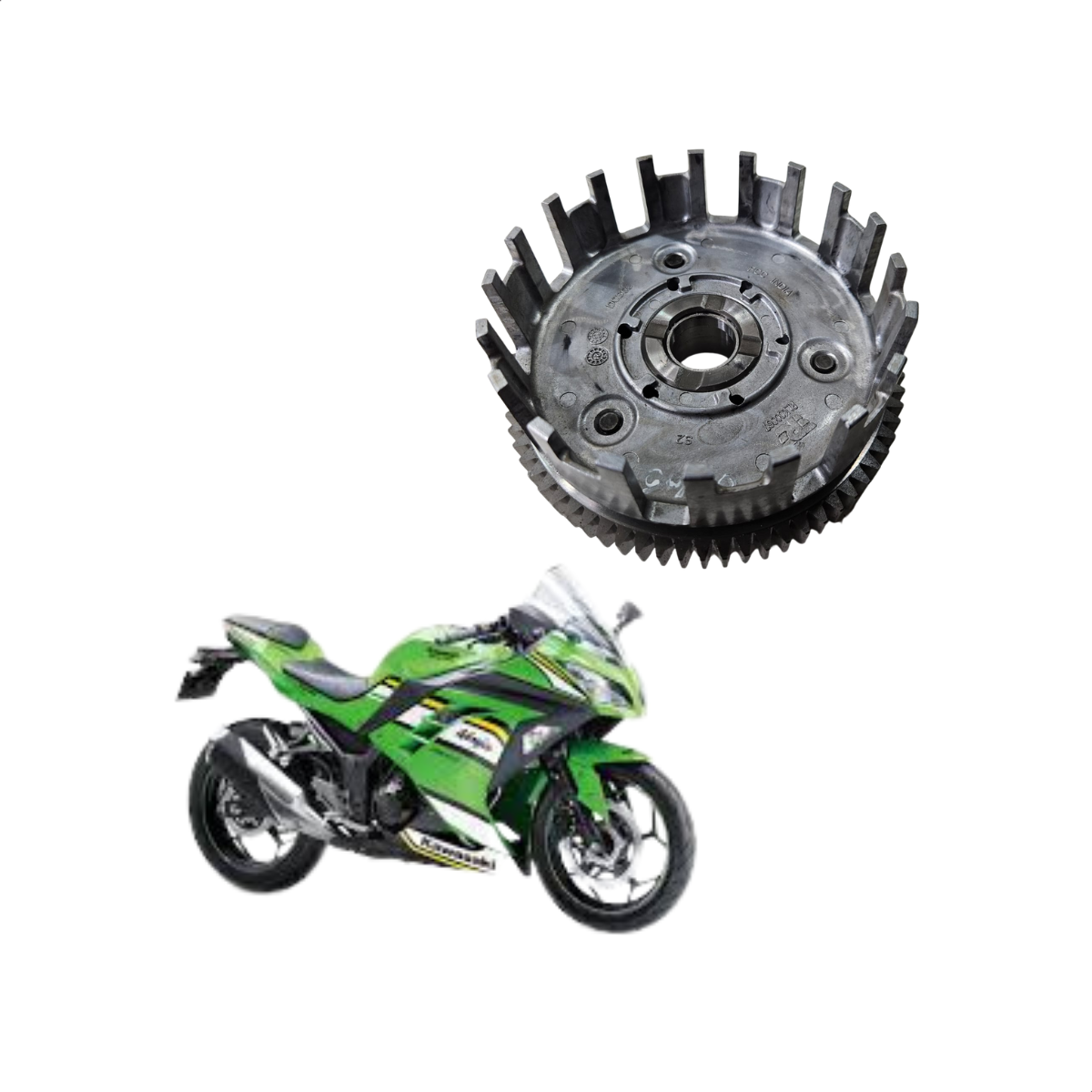 CAMPANA EMBREAGEM KAWASAKI NINJA 300/Z300/VERSYS300 IN.