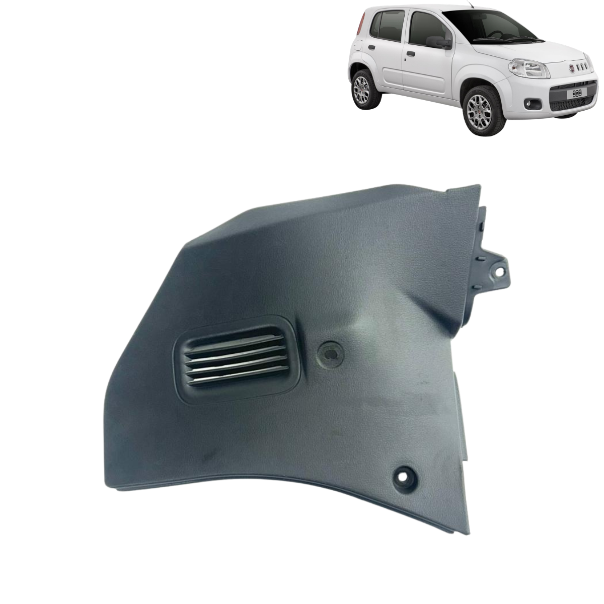 Moldura Lateral Console Lado Direito Uno Economy 2011 Á 2013 - Imagem 1