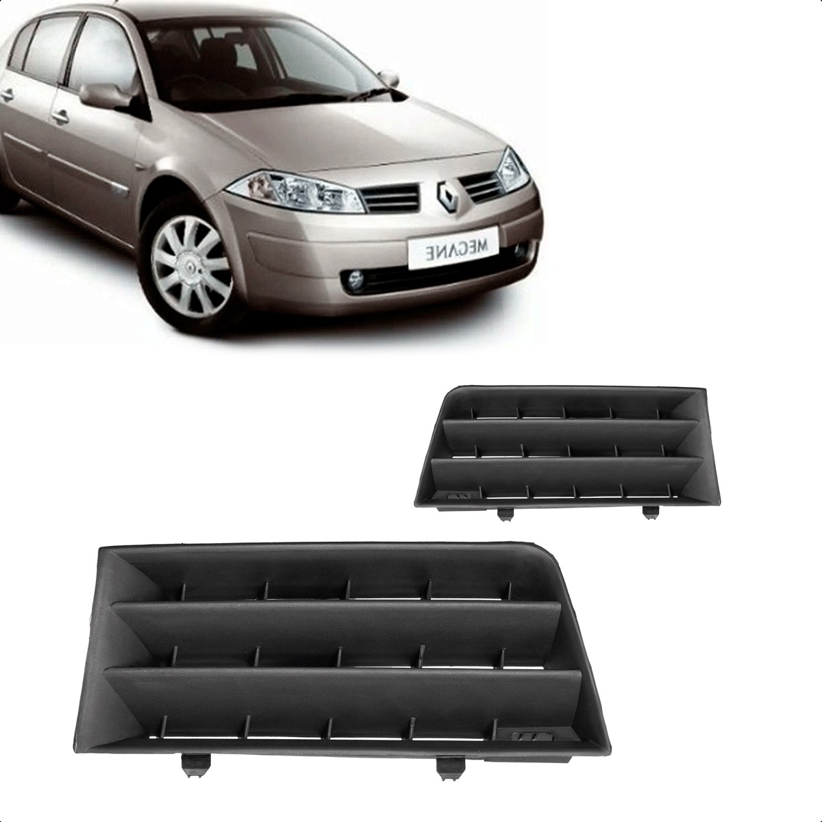 GRADE PARACHOQUE MEGANE 2004/2013 LE @ - Imagem 3