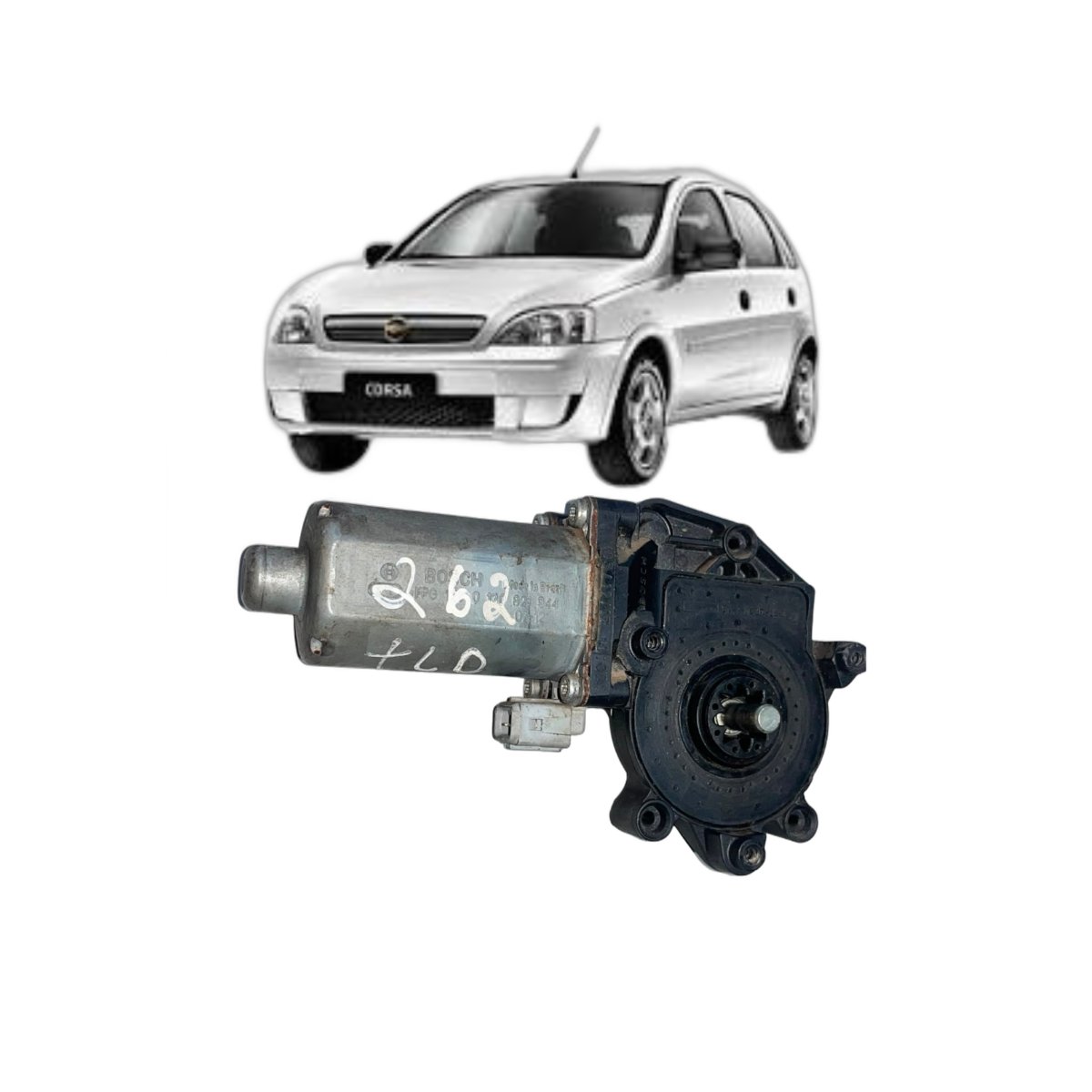 Motor Maquina De Vidro Corsão Traseira Direita - Imagem 1