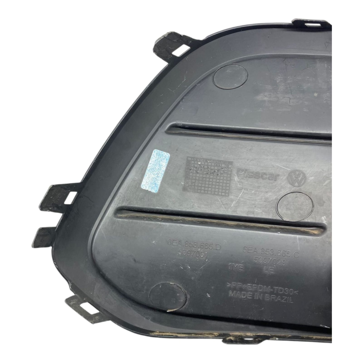 moldura farol milha esquerdo vw polo 2023 2025 oem - Imagem 5