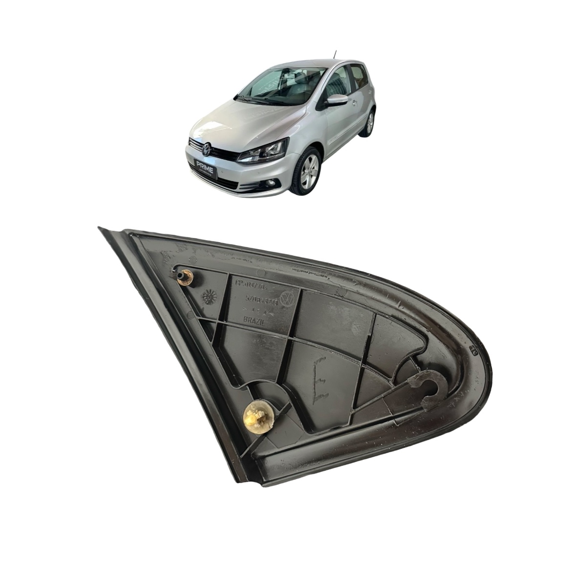 Acabamento Externo Retrovisor Esquerdo Vw Fox 5z0853273d Preto (primer/sem Pintura) - Imagem 2