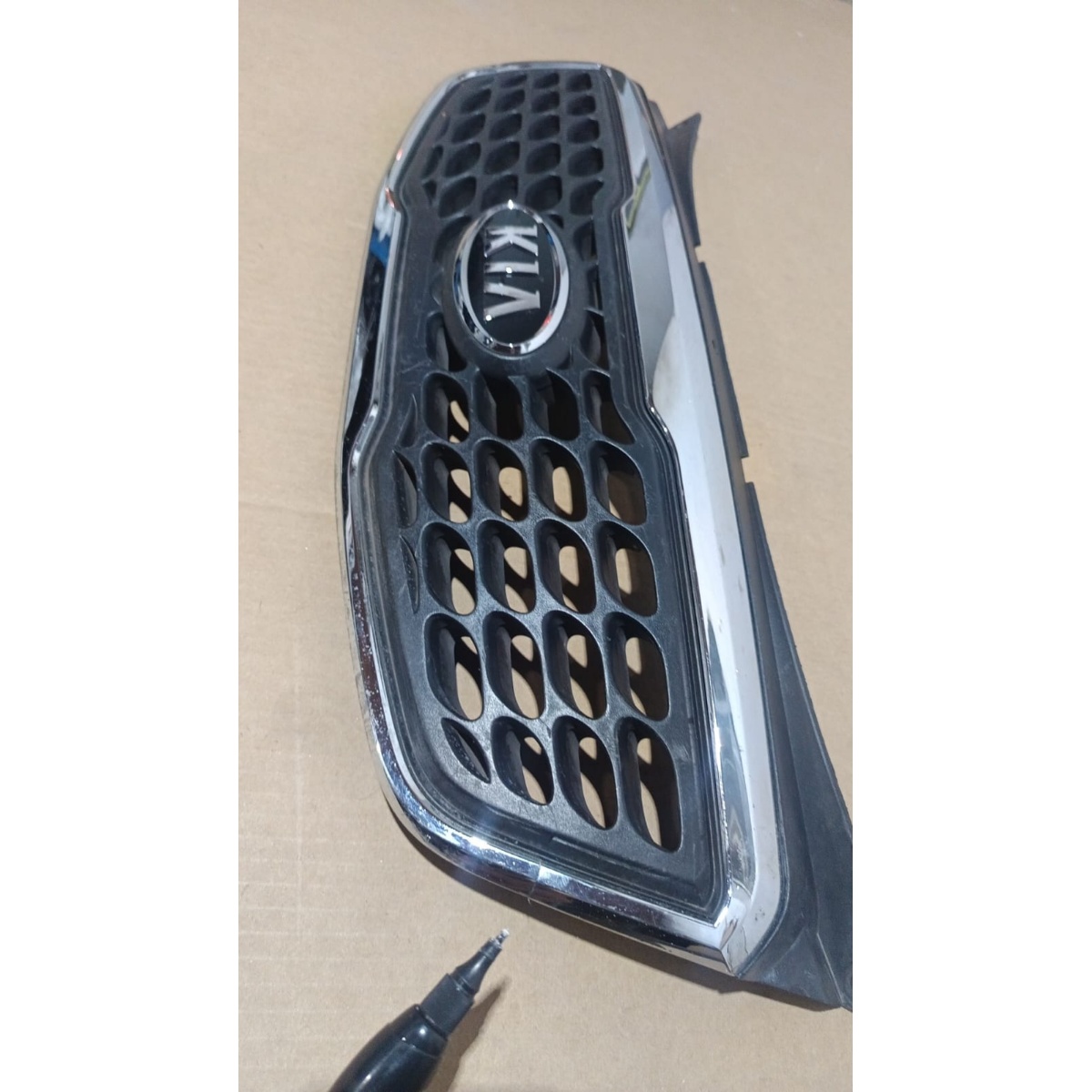Grade Dianteira Kia Picanto 2009 A 2011 C/ Detalhe Preto Cromado - Imagem 3
