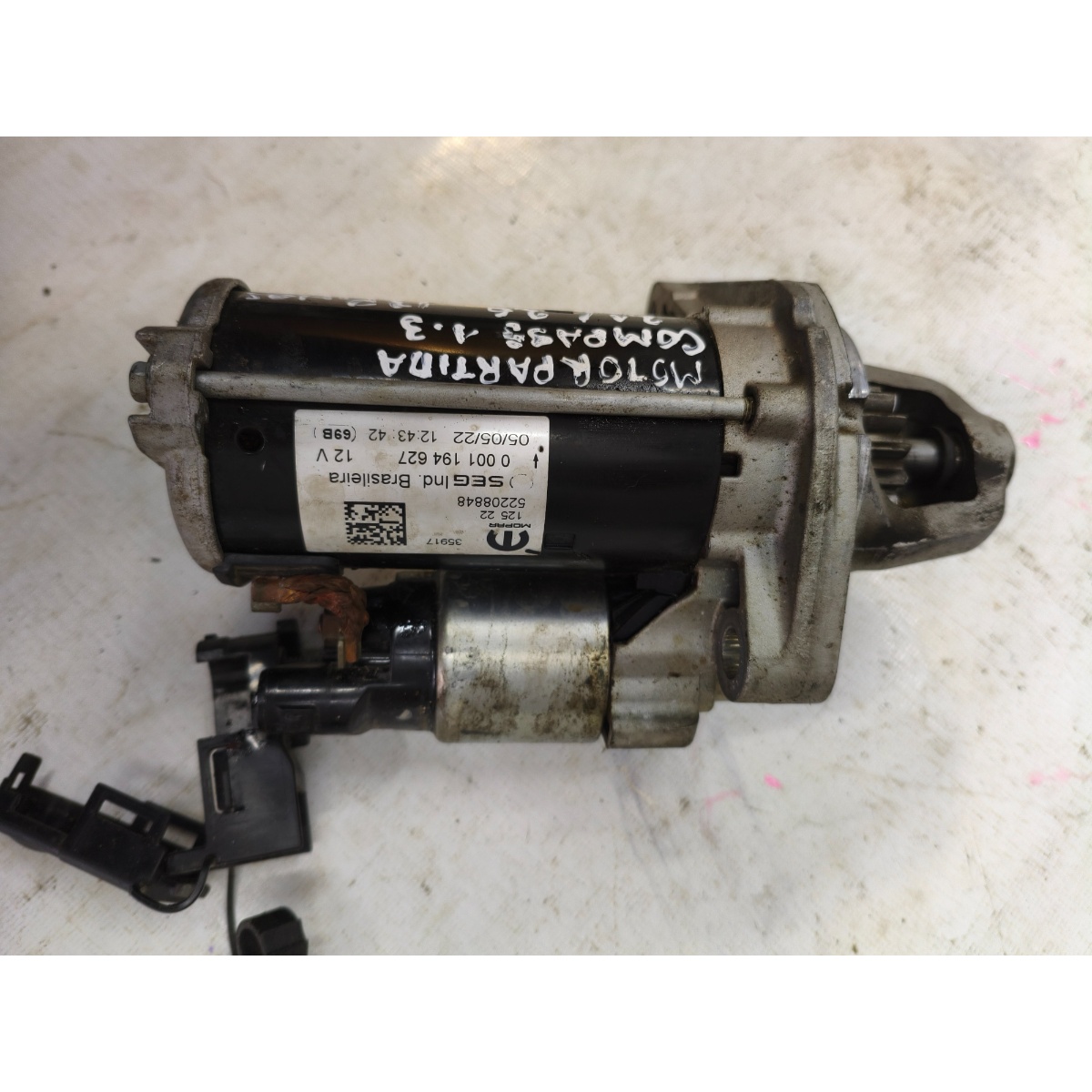 Motor Partida Arranque Toro Compass 1.3 21 A 26 52208848 - Imagem 3