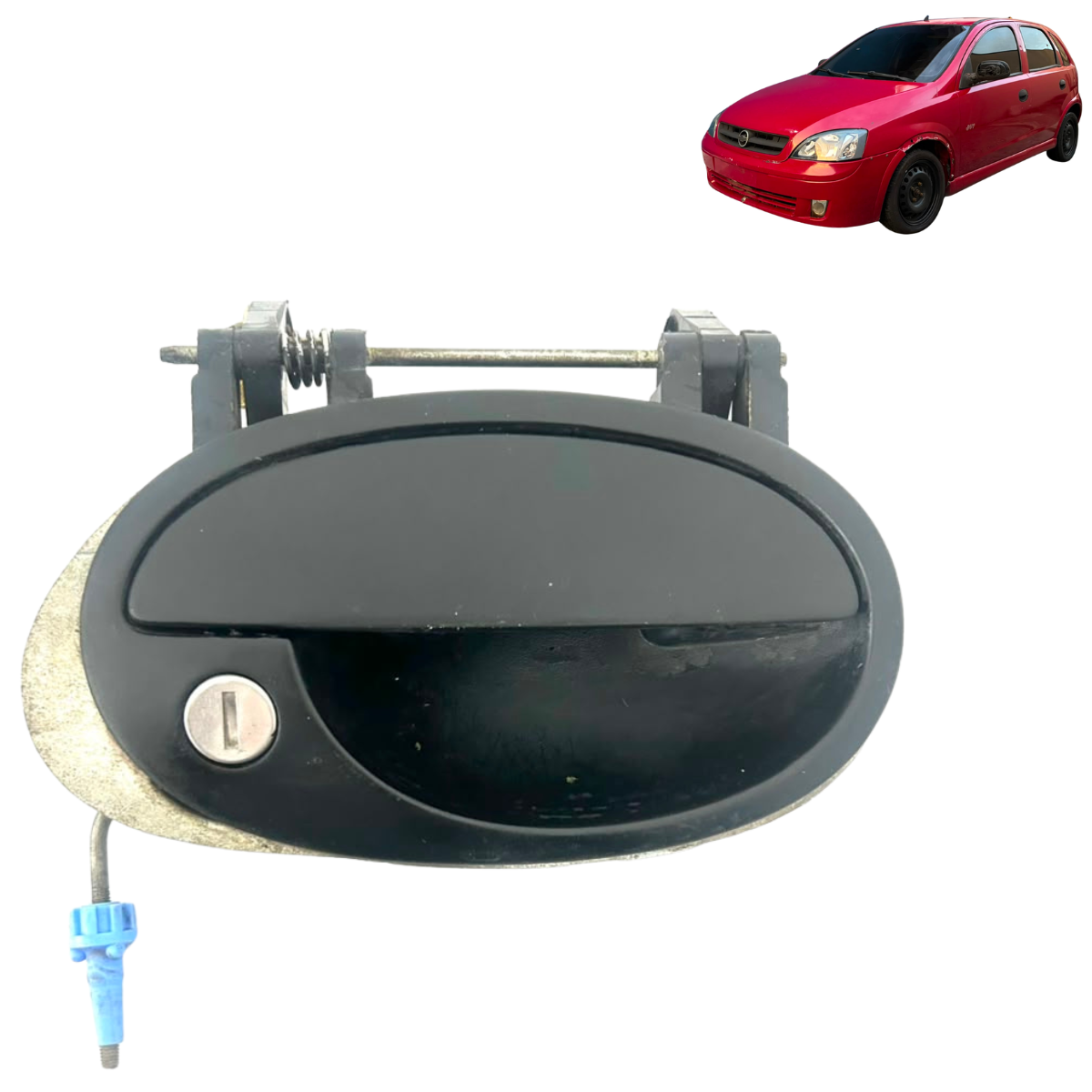 Maçaneta Externa Diant Direita Gm Corsa 2003 Á 2010 Original Preto Dianteira