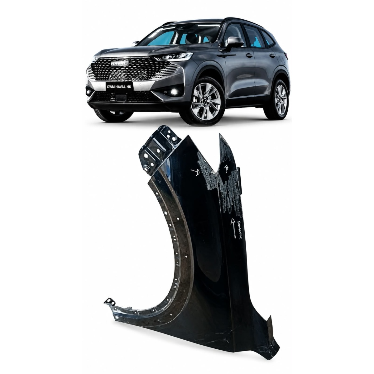 Paralama  Gmw Haval H6 Le Com Detalhe