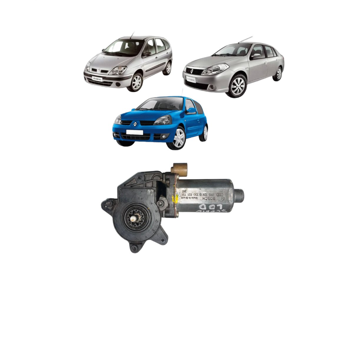 Motor Maq Vidro Elé Dian Dir Clio Scenic Symbo 2001 A 2002 - Imagem 1
