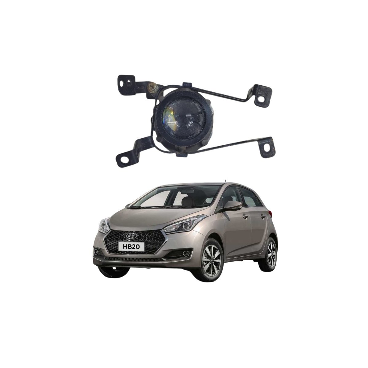 FAROL DE MILHA HYUNDAI HB20 2016/2019  IN.