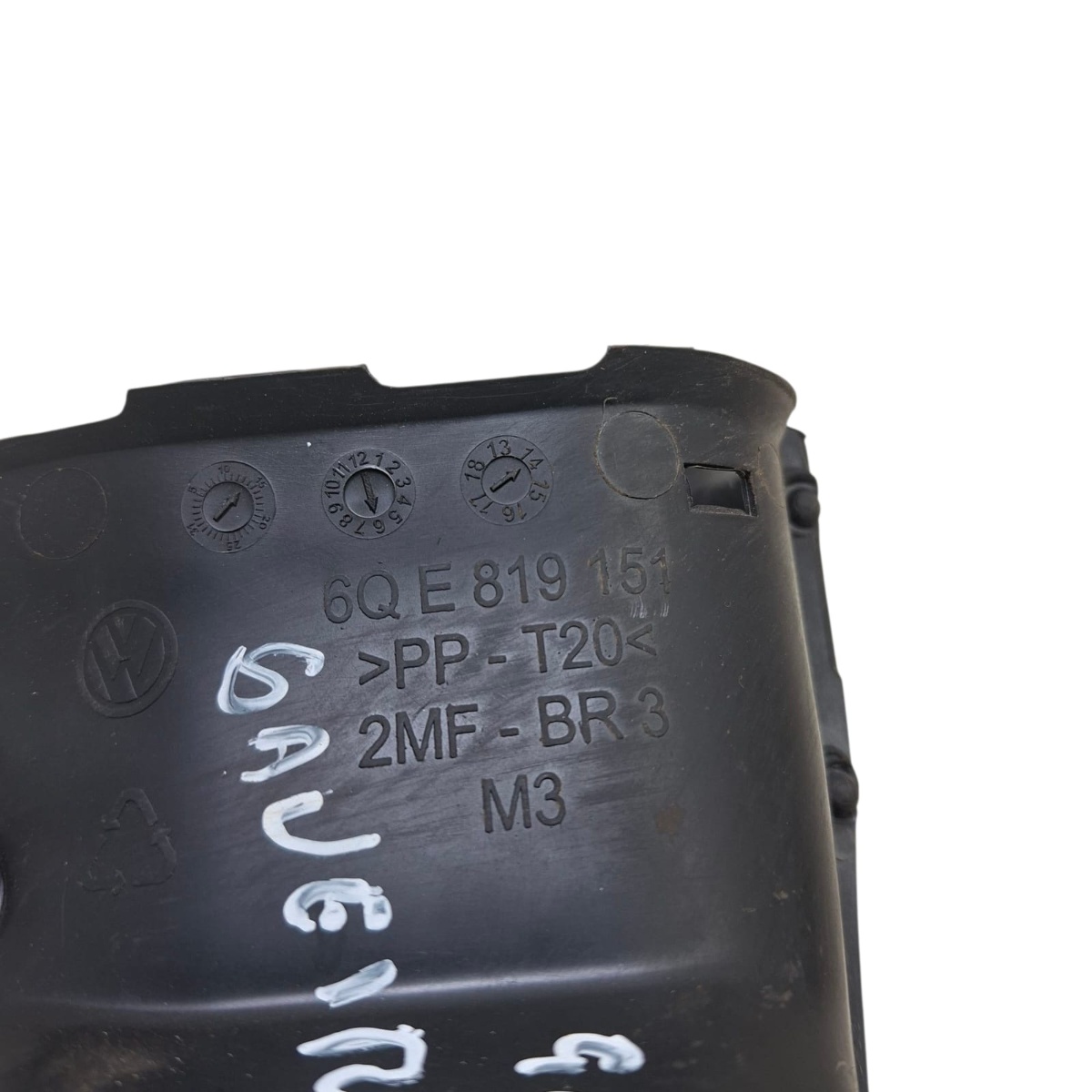 Duto Saída Ar Esquerdo Inf. Vw  Saveiro Gol G5 6Qe819151