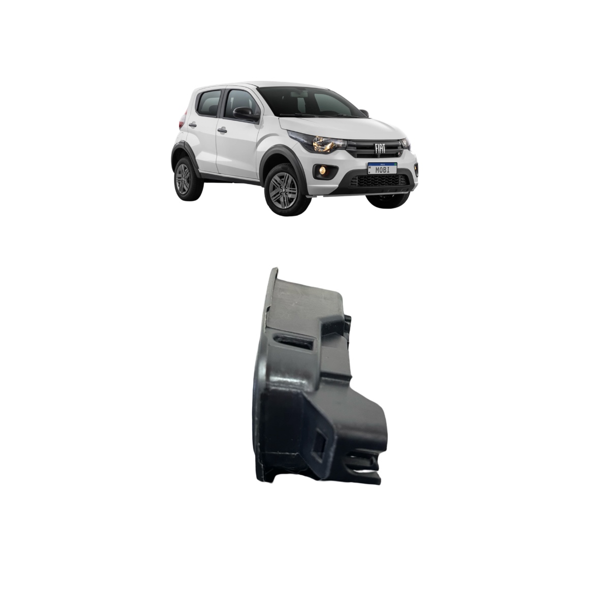 Maçaneta Interna Lado Direito Fiat Mobi 2019 100180497 Preto