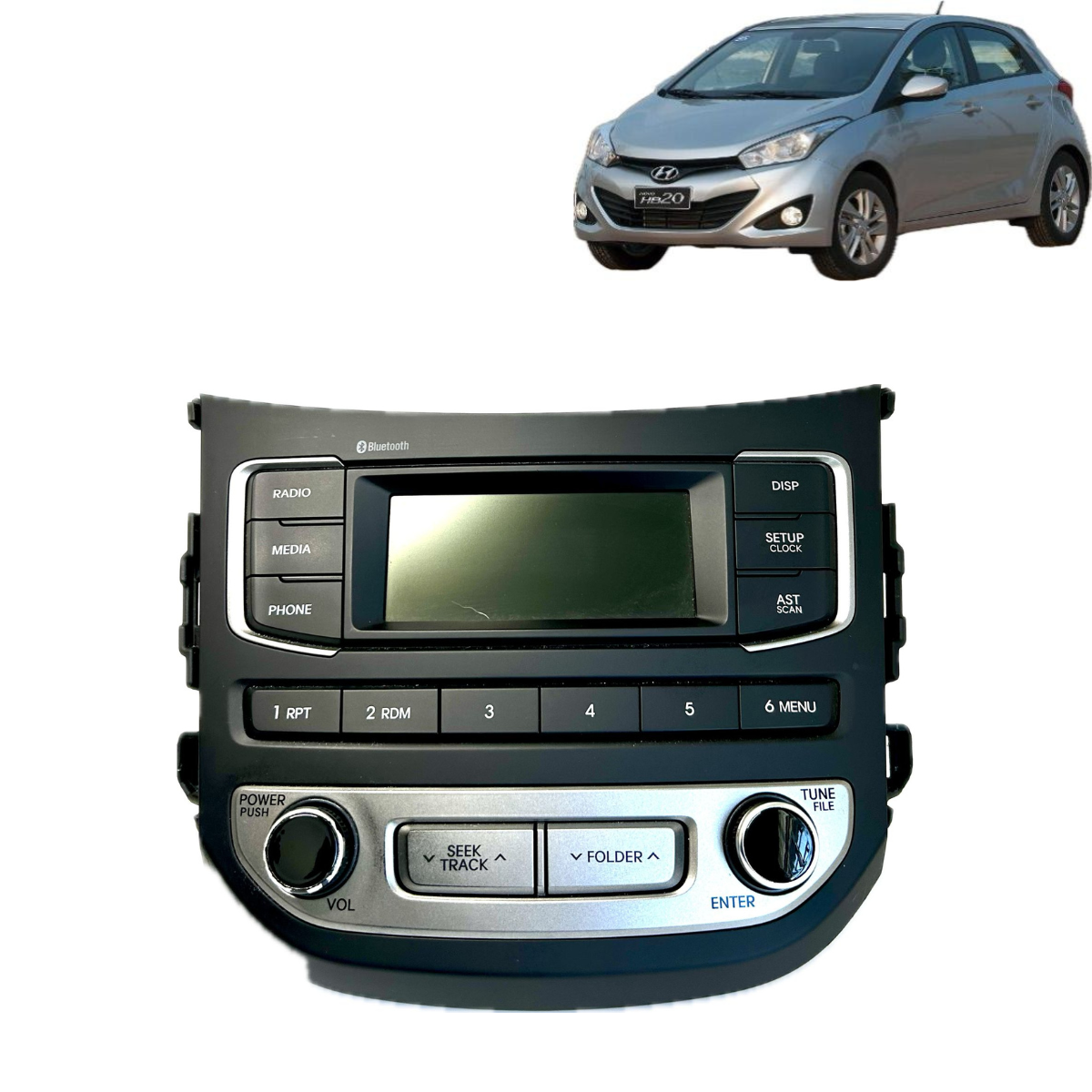 Rádio Multimídia Hyundai Hb20 2014/2019 Original - Imagem 1