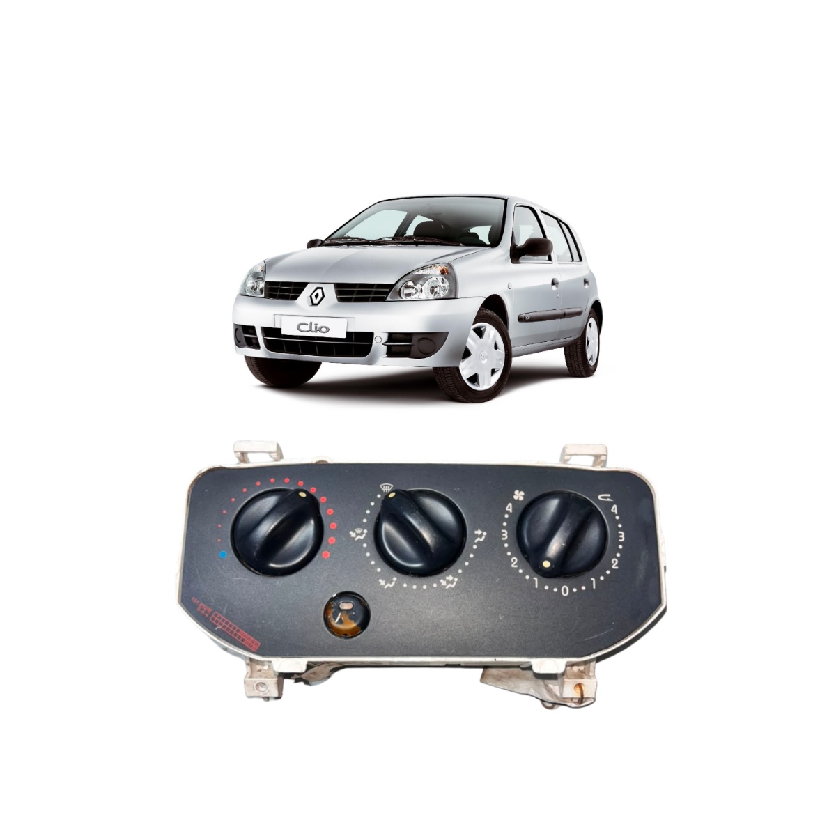 Comando De Ar Condicionado Renault Clio RN 2002 A 2012 - Imagem 1
