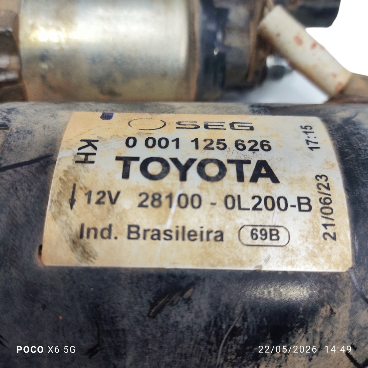Motor de Arranque Toyota Hilux 2.8 Diesel - Imagem 4