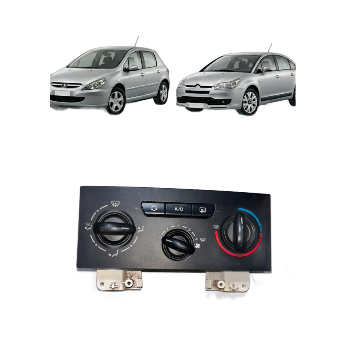 Comando Do Ar Condicionado  Citroen C4 Pallas E Hatch - Imagem 1