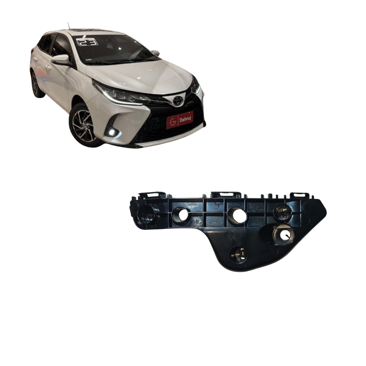 GUIA PARACHOQUE DIANTEIRO DIREITO YARIS 2018/2022 525350D270