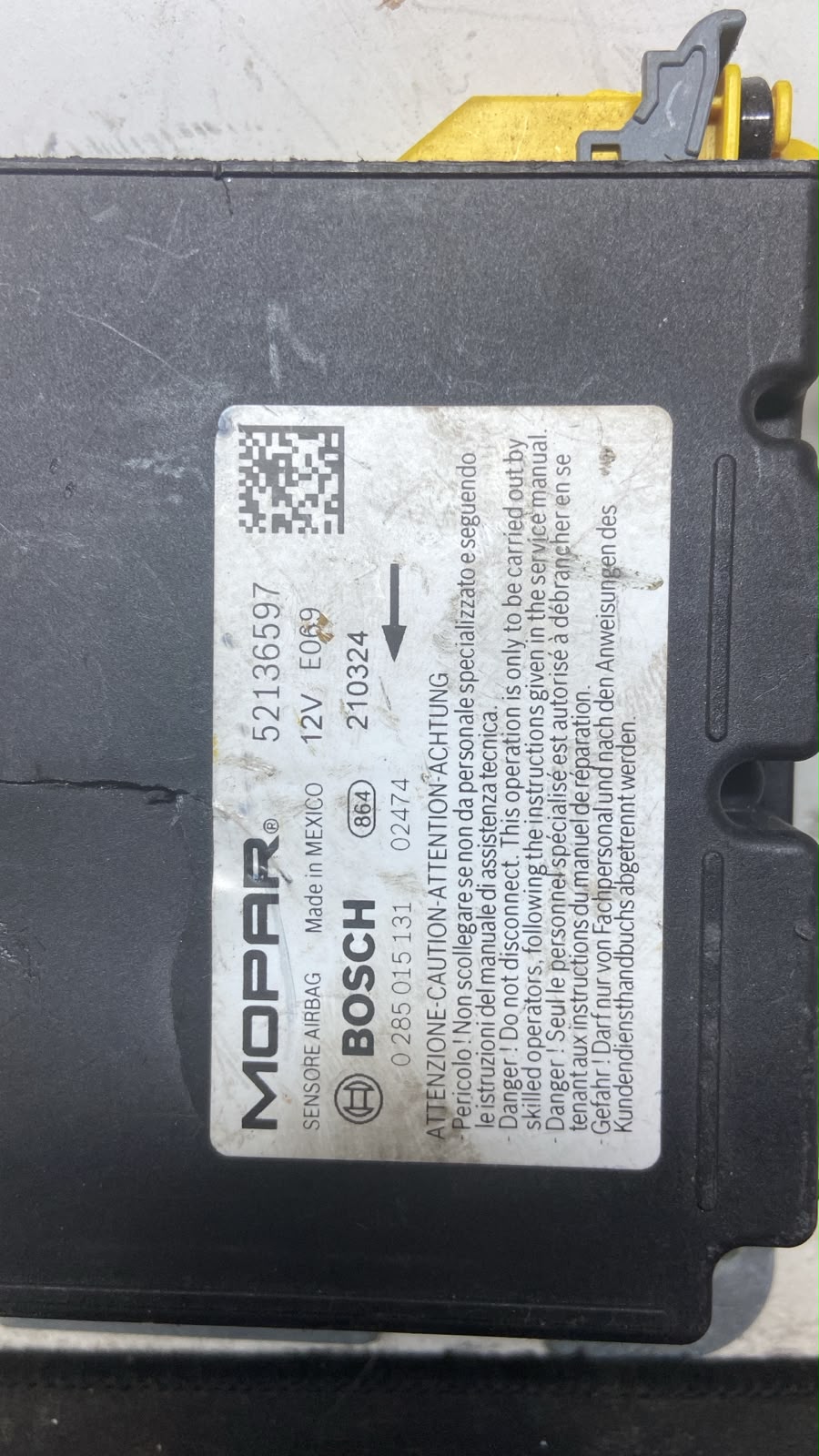 Módulo De Air Bag  Bosch Jeep Renegade - Imagem 3