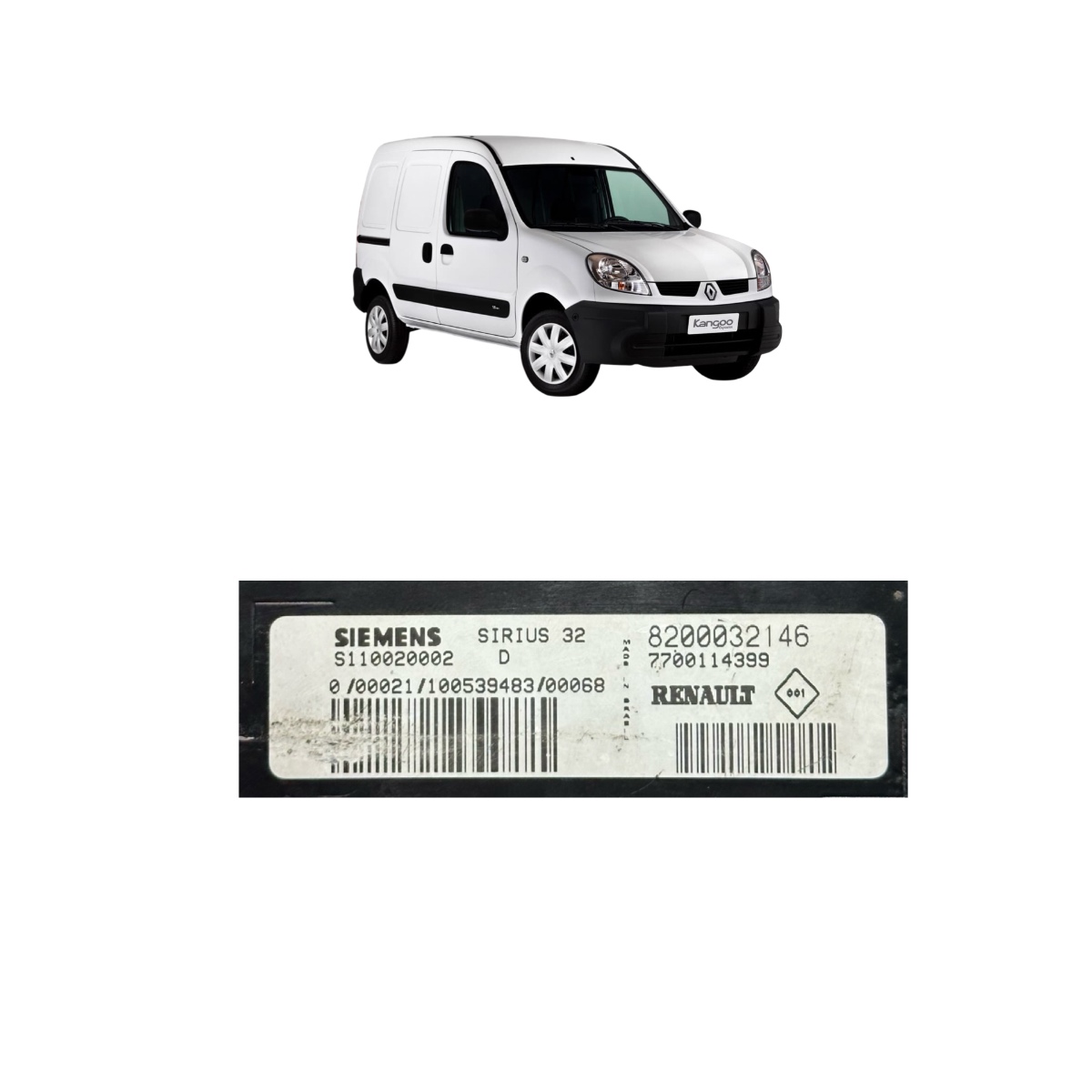 Módulo Injeção Renault Kangoo 1.6 8v 2001/2003 8200032146