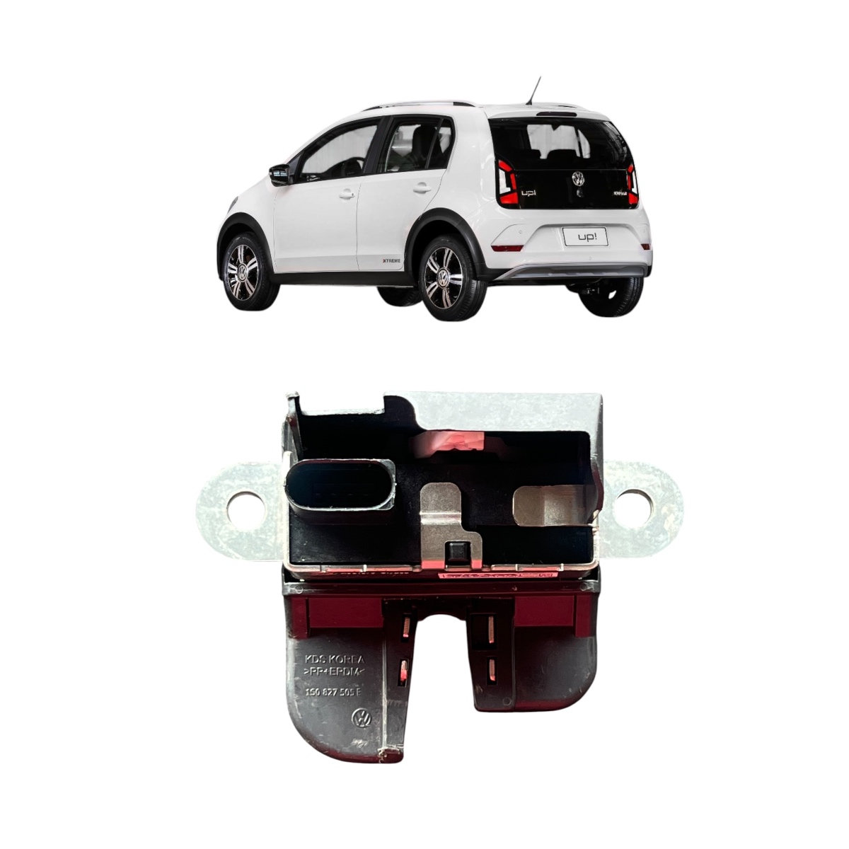 Fechadura Tampa Traseira vw Up 2014/2021 4 Pinos - Imagem 2