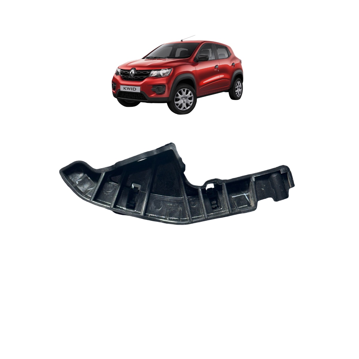 Guia Para-Choque dianteiro esquerdo Renault kwid 2017/2022 - Imagem 3