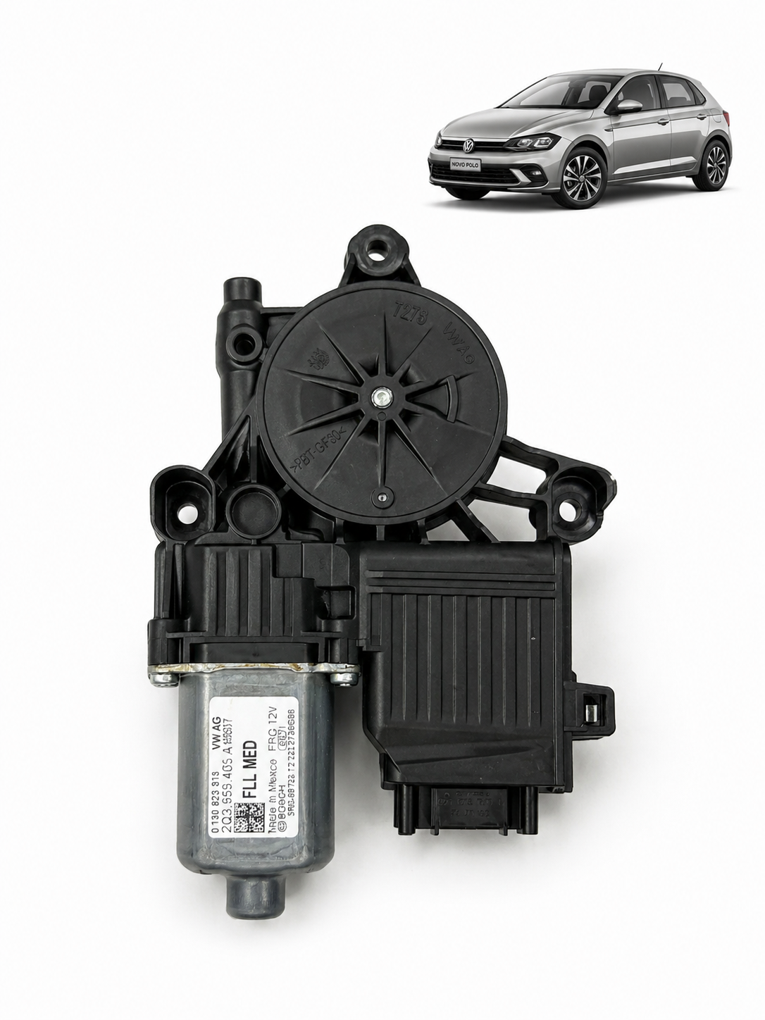 Motor de Vidro Elétrico Diant Esq VW Polo 2Q3959405A - Imagem 1
