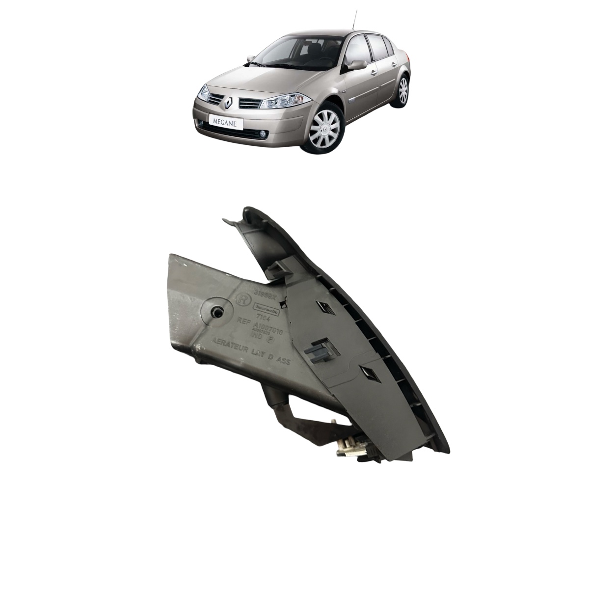 Difusor Ar Condicionado Direito Renault Megane 2007 A 2012 - Imagem 5