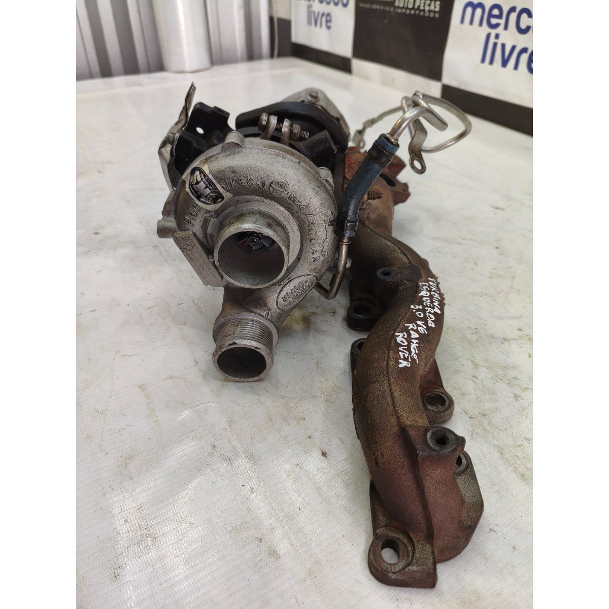Turbina Esquerda Motor Range Rover 3.0 V6 2010 Fpla6K682Bc - Imagem 6