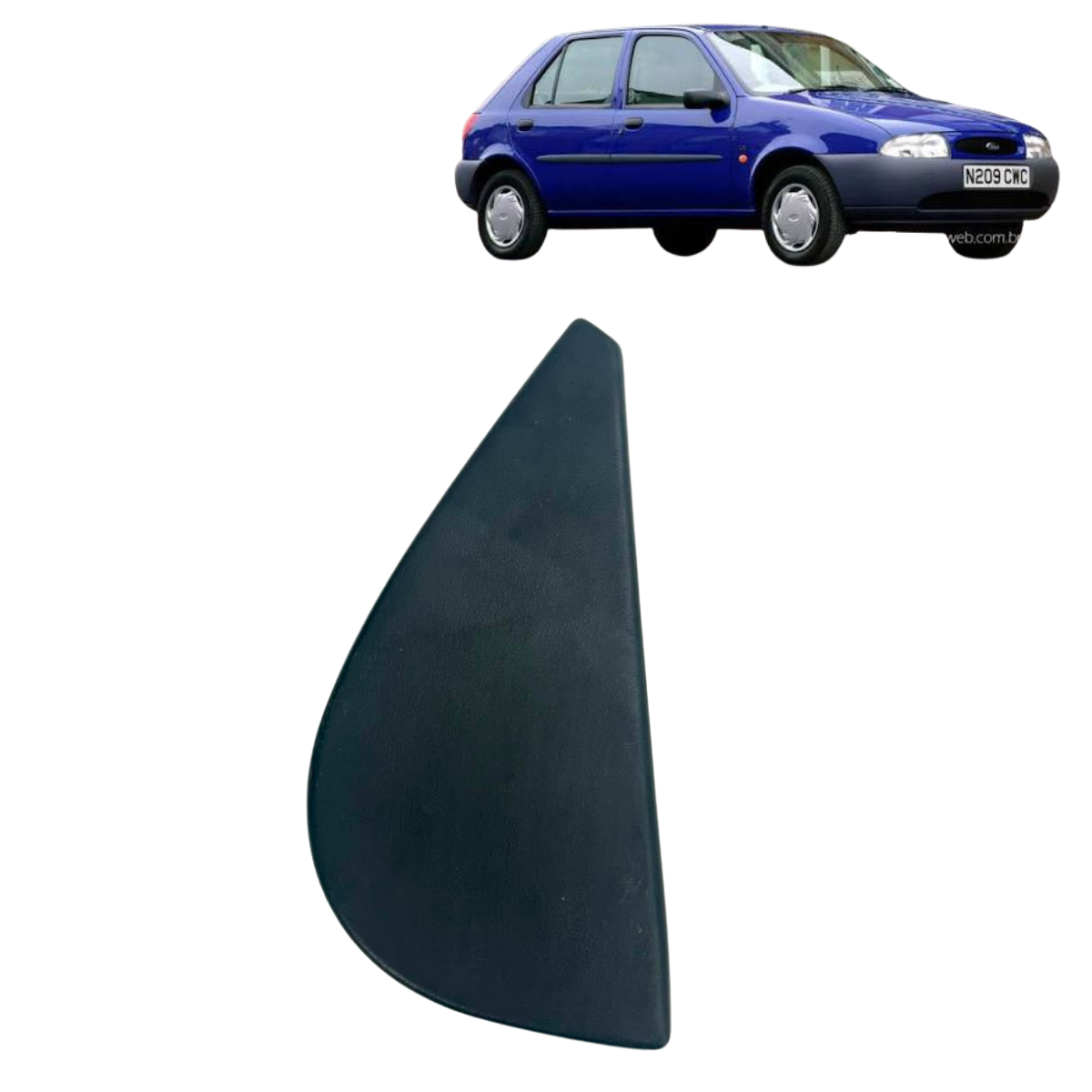 Acabamento Interno Retrovisor Esquerd Ford Fiesta 1.0i 1998