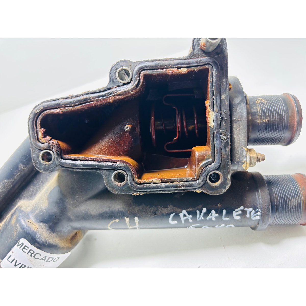 Carcaça Válvula Termostática Citroën C4 Pallas Original - Imagem 2