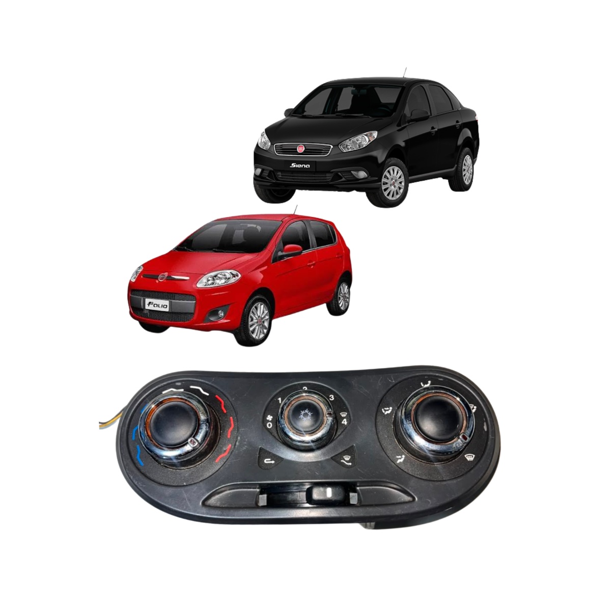 Comando Do Ar Condicionado Fiat Gran Siena 13/19 - Imagem 1