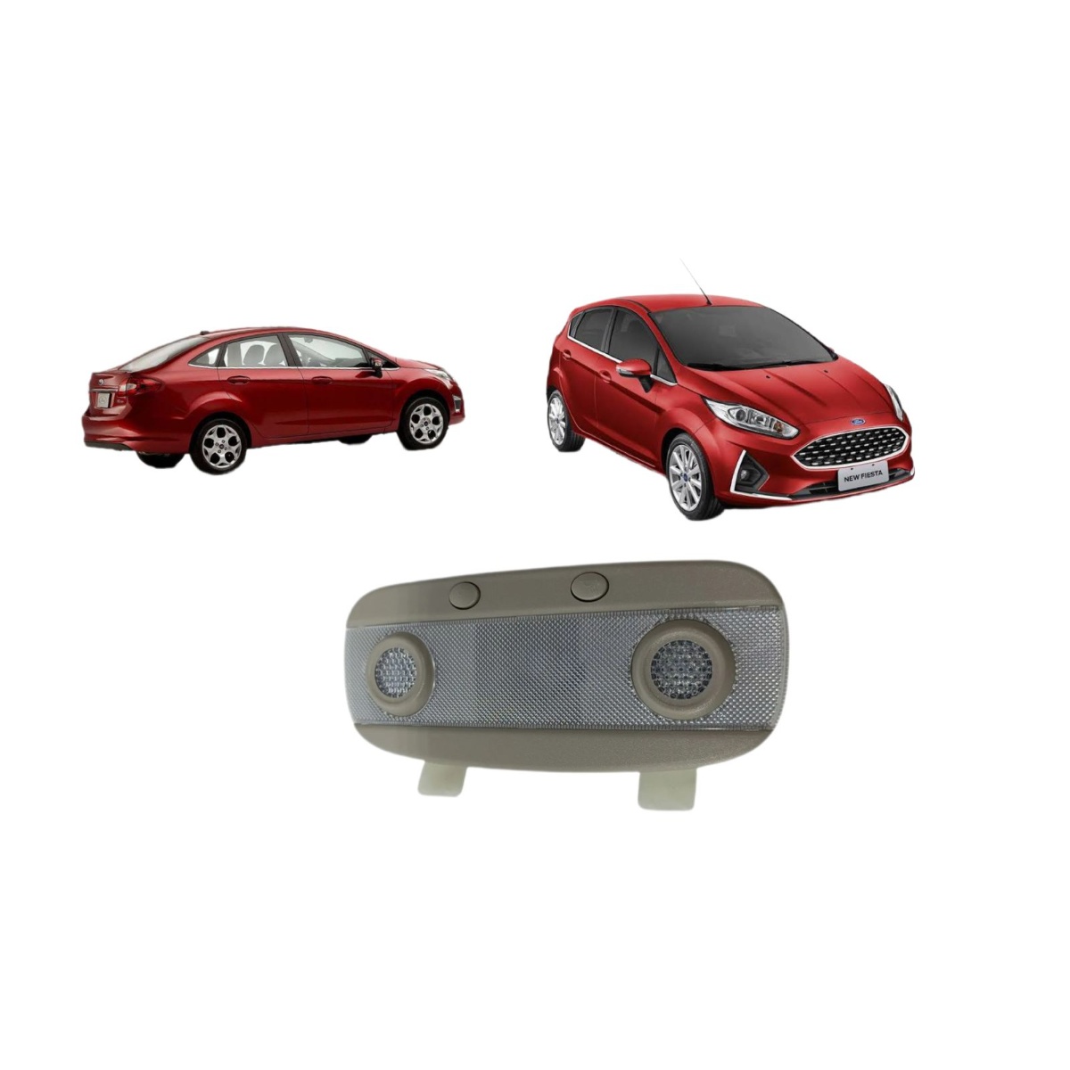 Luz Teto Cortesia Ford New Fiesta 2013 A 2019 Original
