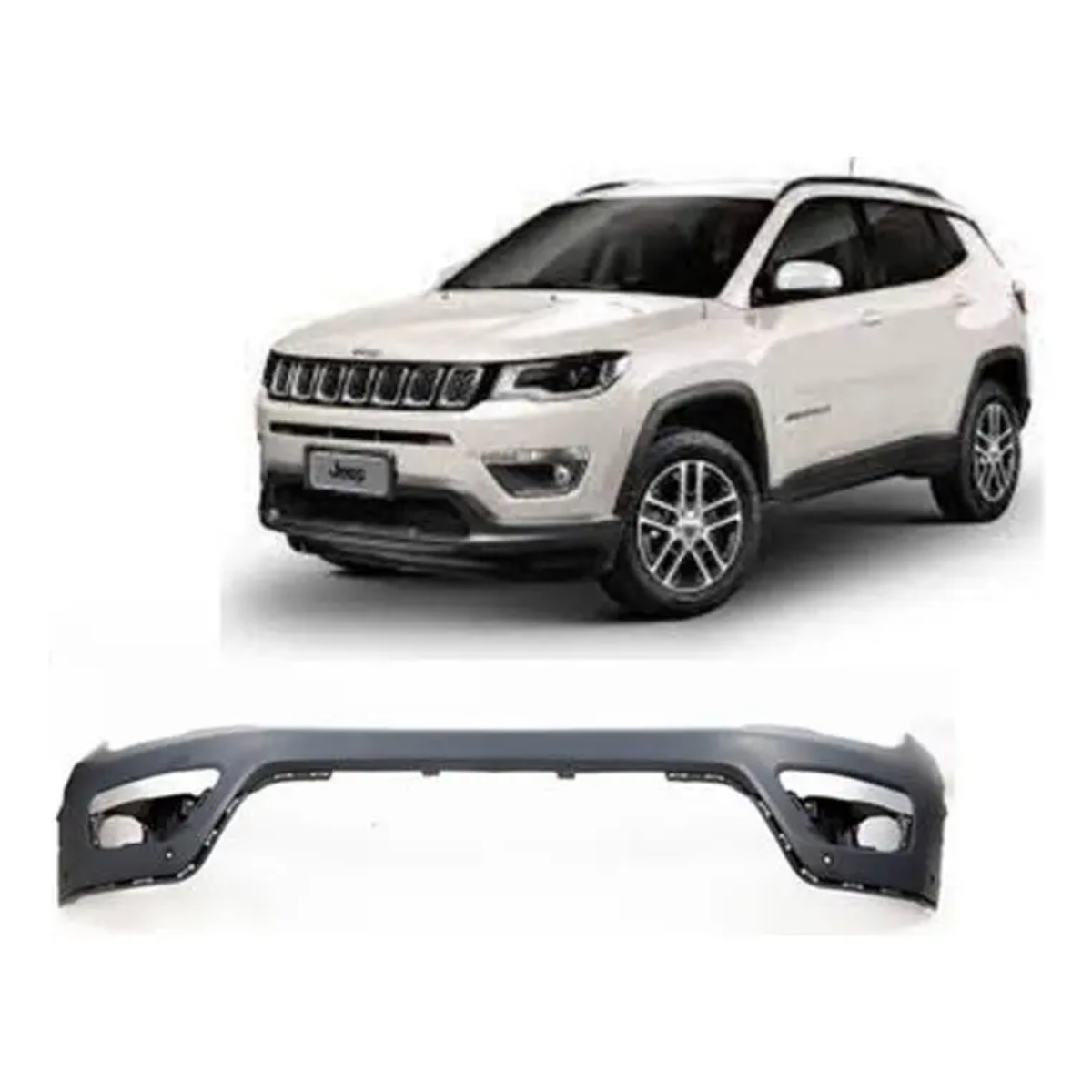 Parachoque Dianteiro Jeep Compass 2016 a 2021