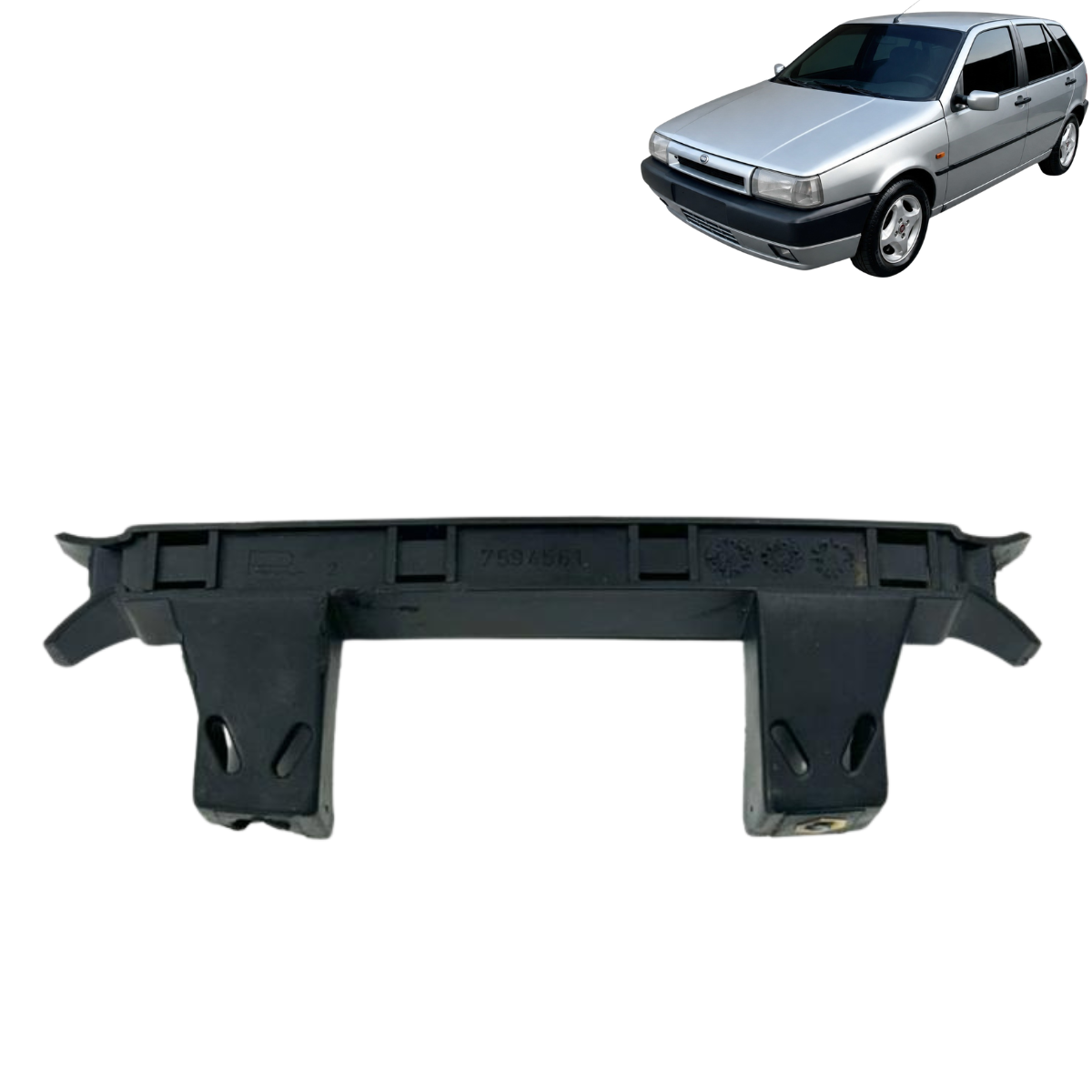 Guia Vidro Porta Traseira Direita Fiat Tipo Tempra 1993 Á 00 Preto
